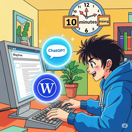 챗GPT로 워드프레스 블로그 글쓰기, 10분이면 충분!